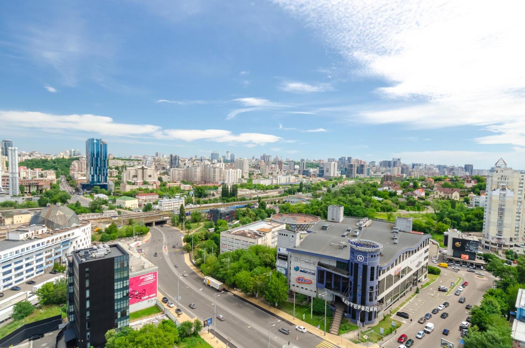 Petrovdom 205-206 Panoramic City View Apartments At Rc Kvartet, Central Railway Station Kiew Exterior foto