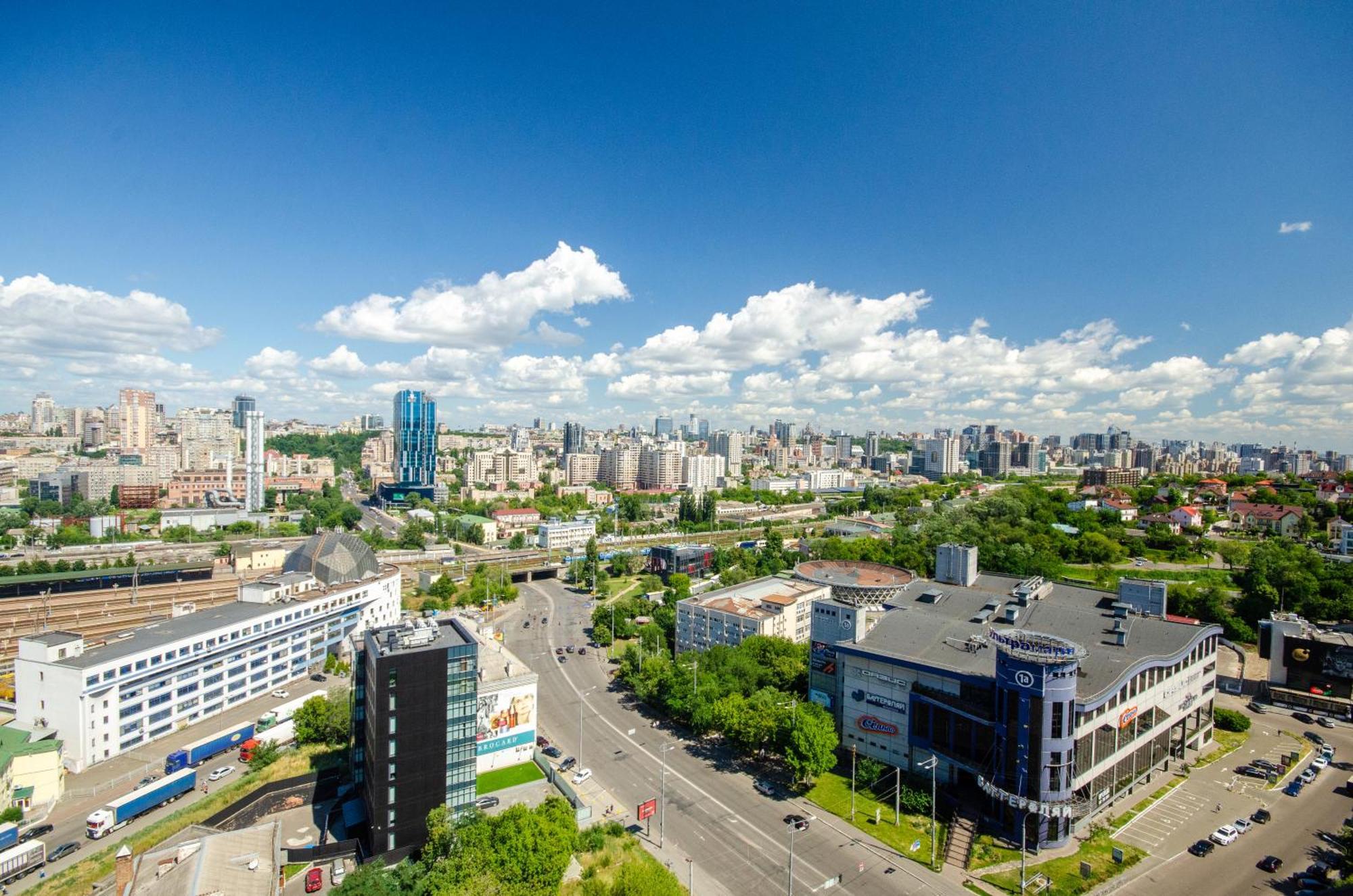 Petrovdom 205-206 Panoramic City View Apartments At Rc Kvartet, Central Railway Station Kiew Exterior foto