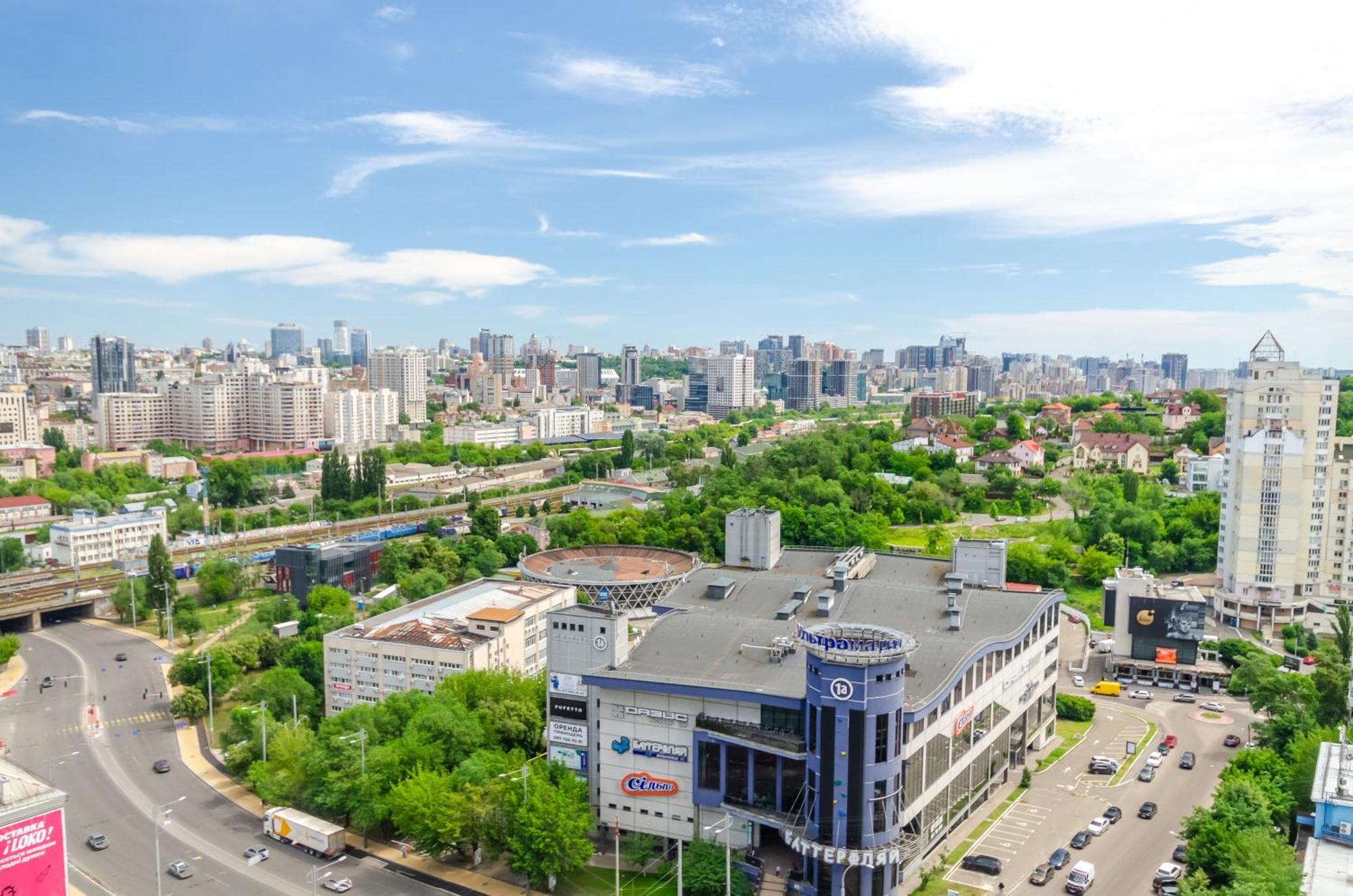 Petrovdom 205-206 Panoramic City View Apartments At Rc Kvartet, Central Railway Station Kiew Exterior foto